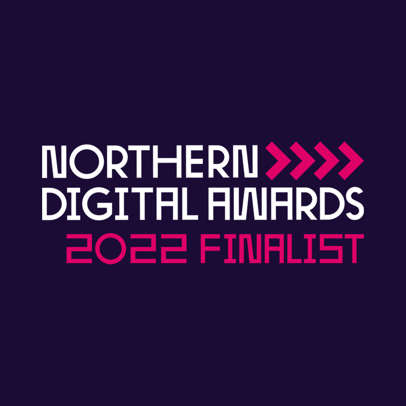 Feel Created up for Best Website award at the Northern Digital Awards 2022