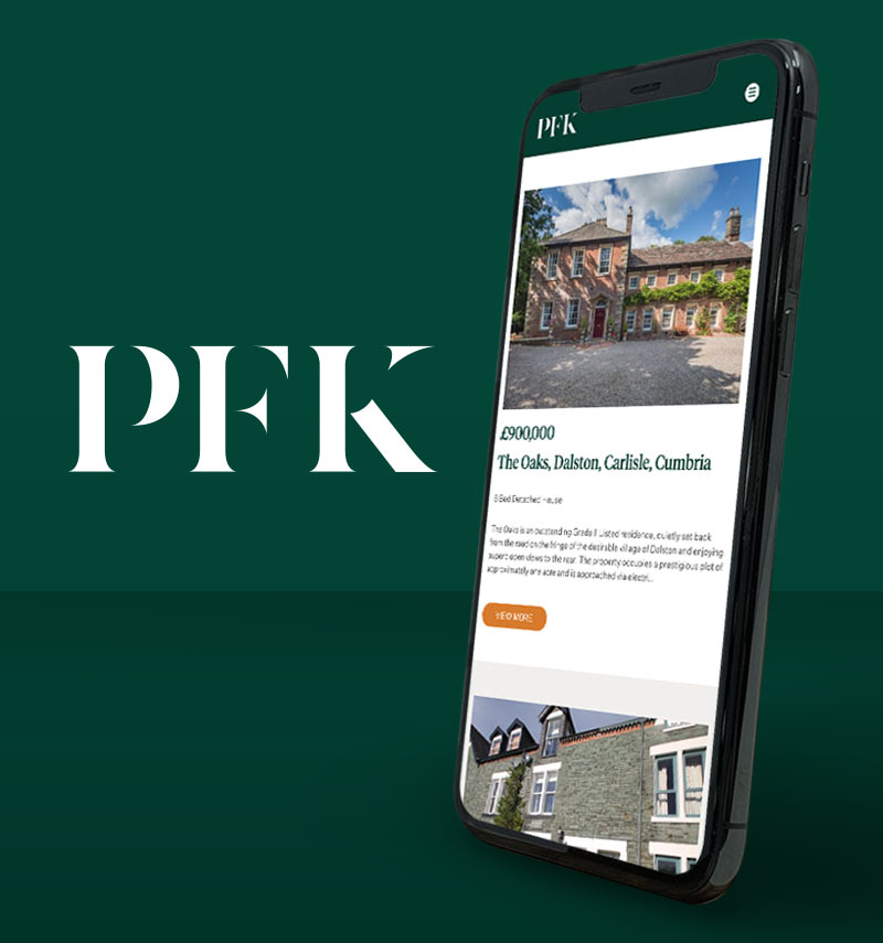 PFK: CMS estate agency web build