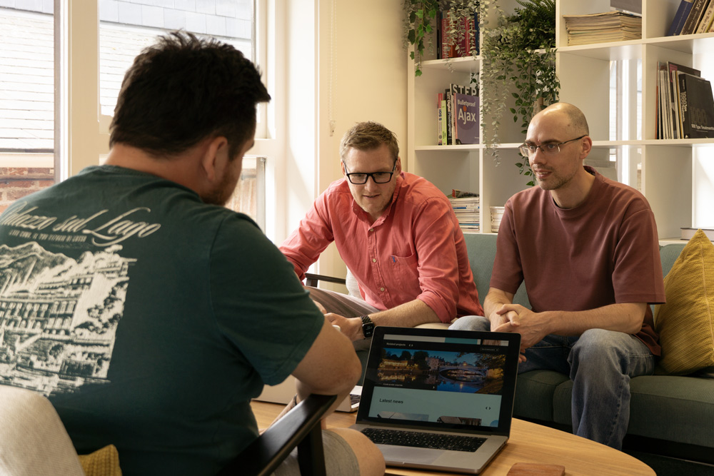 Feel created staff working