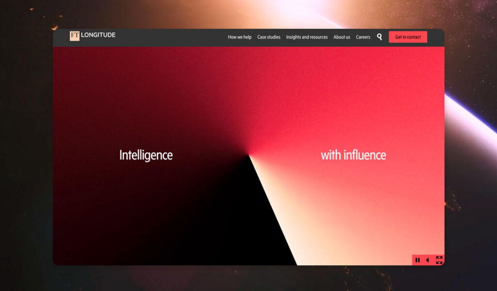 FT Longitude Home page video on Desktop