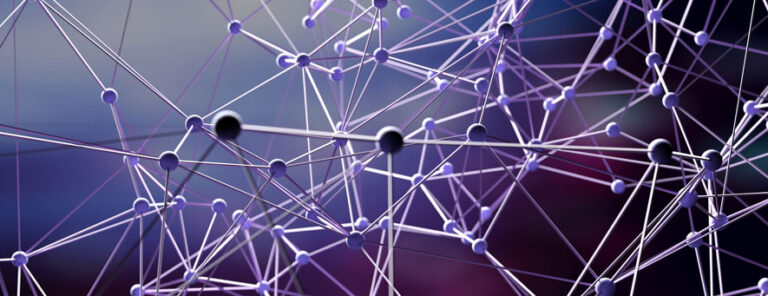 abstract connected network of nodes and lines